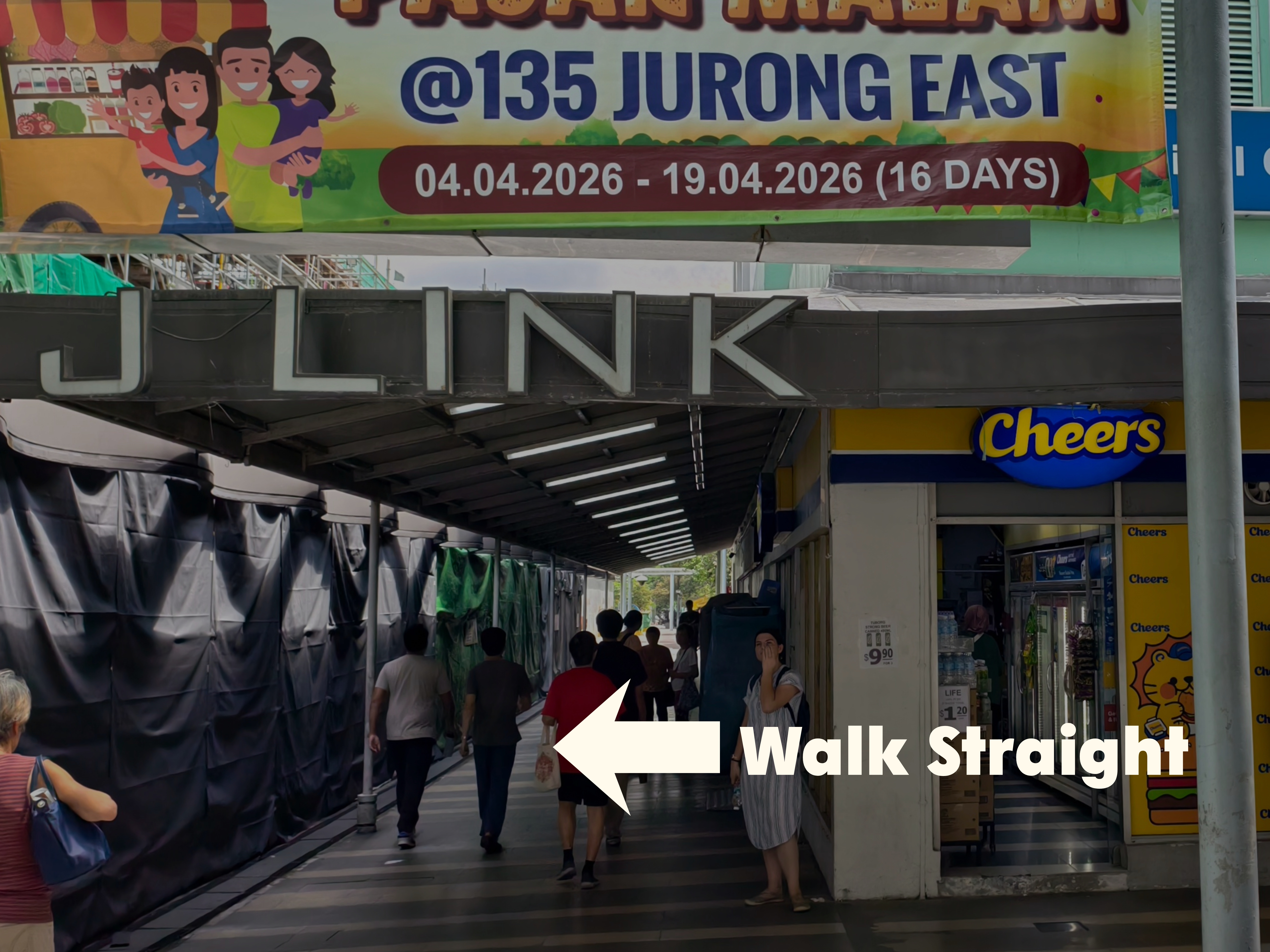 Walk straight through J Link past Cheers and FairPrice to Block 135